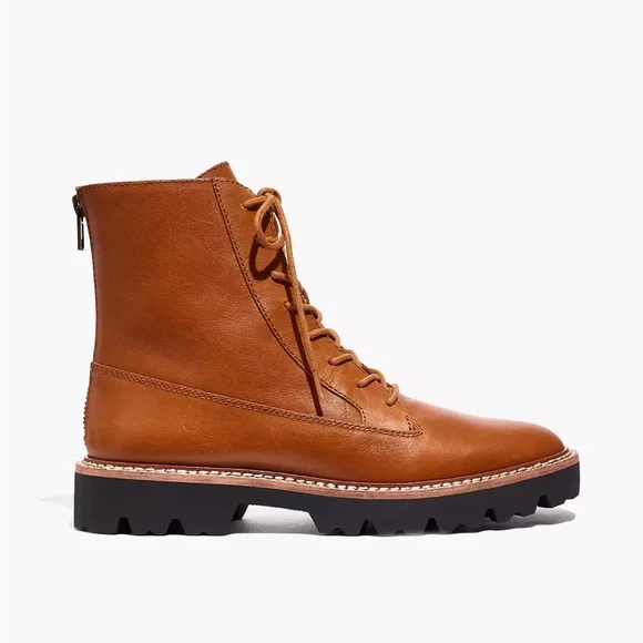 Madewell The Citywalk Lugsole Lace-Up Boot in Leather - Picture 2 of 9